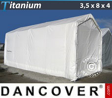 Lagerhal Titanium 3,5x8x3x4m, Hvid